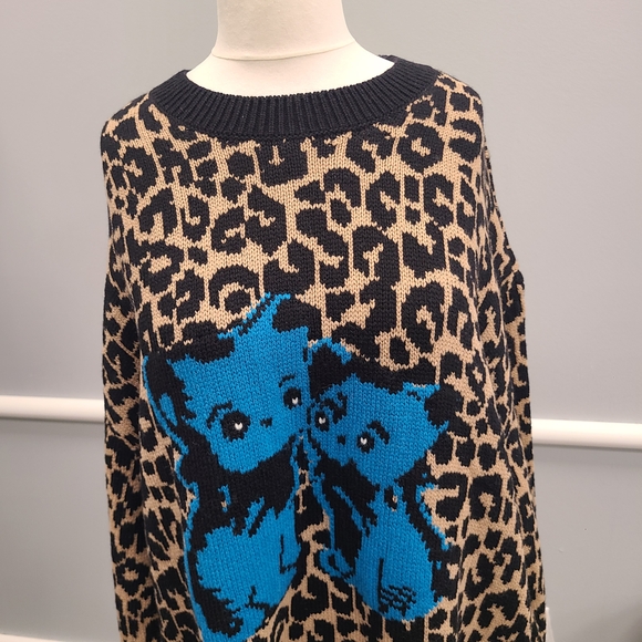 The Lil Nas X Drop Coach Leopard Print Sweater - Picture 2 of 11